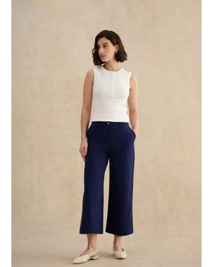 Hobbs Clemmie Wide Leg Trousers - Blue