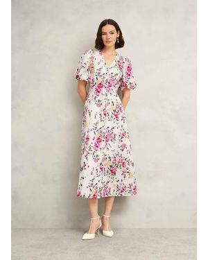 Hobbs Taylor Linen Dress - Natural