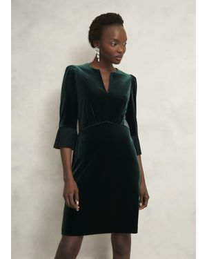 Hobbs Petite Velvet Dress - Multicolour