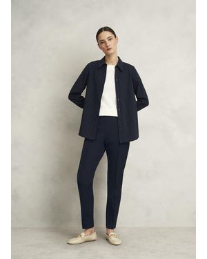 Hobbs Lexi Slim Travel Trousers - Blue