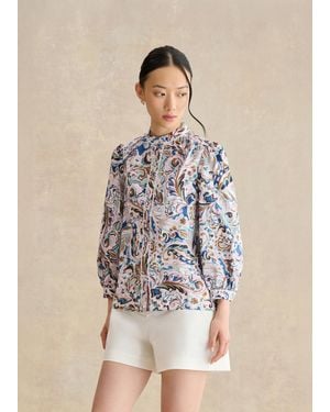 Hobbs Soraya Cotton Blouse - Natural