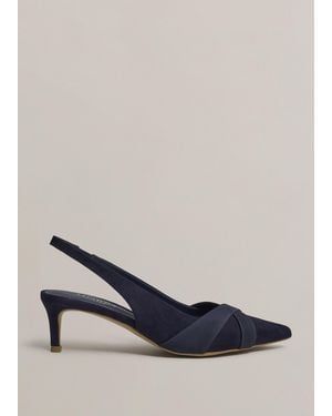 Hobbs Renee Suede Slingbacks - Blue