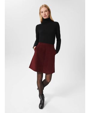 Hobbs Ria Cord Mini Skirt - Red