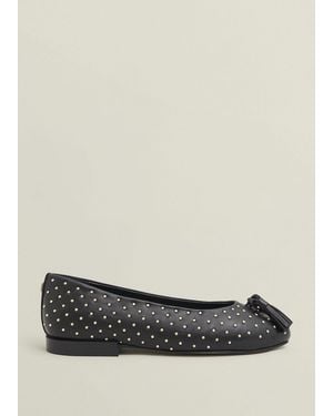 Hobbs Bingley Studded Flats - Black