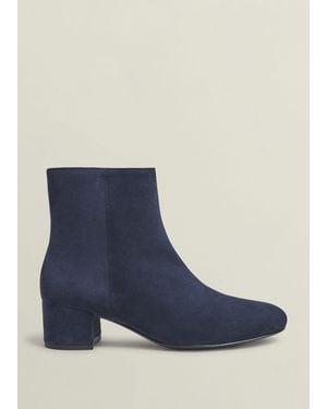 Hobbs Evelyn Suede Ankle Boots - Blue