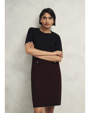 Hobbs Perrie Knitted Dress - Black