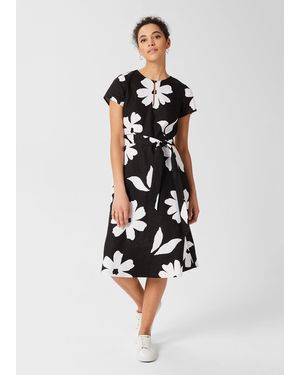 Hobbs Regina Linen Dress - Multicolour