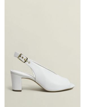 Hobbs Kali Leather Sandals - White