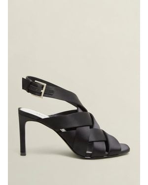 Hobbs Velma Satin Sandals - Black