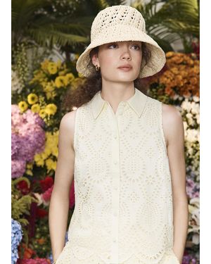 Hobbs Brookshire Embroidery Top - Natural