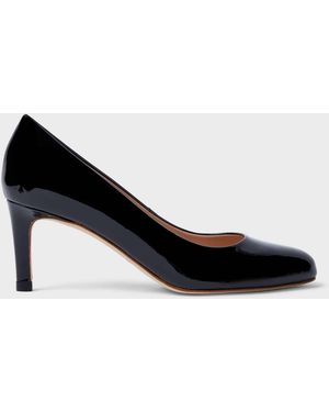 Hobbs Lizzie Patent Stiletto Court Shoes - Black