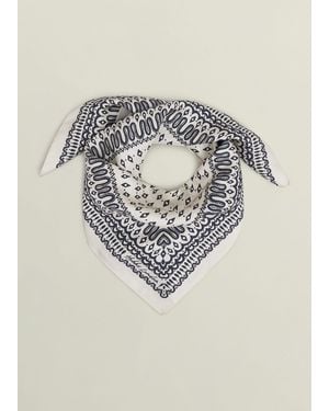 Hobbs Bria Silk Scarf - White