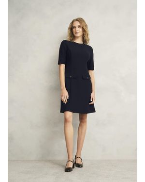 Hobbs Adelaide Ponte Dress - Blue