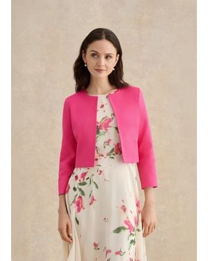 Hobbs Elize Textured Jacket - Pink