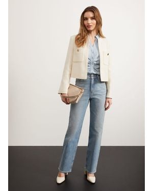 Hobbs Draycott Cropped Jacket - White