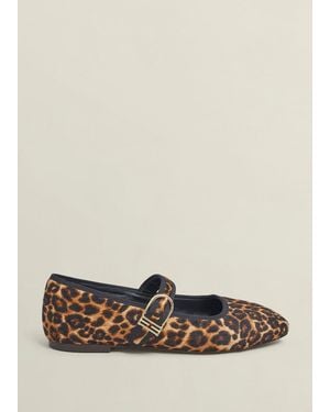 Hobbs Clara Leopard Mary Janes - Multicolour