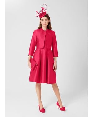Hobbs Julietta Silk Blend Jacket - Red