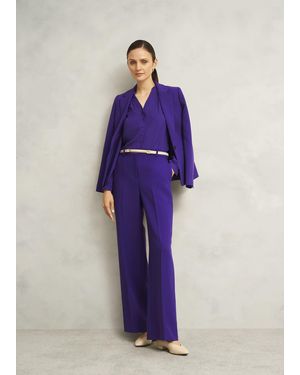 Hobbs Sami Wide Trousers - Blue
