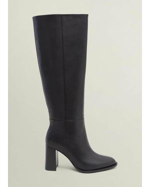 Hobbs Prim Pull On Leather Boots - Black