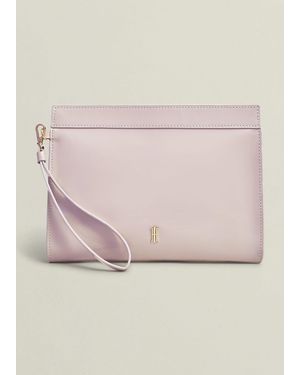 Hobbs Catherine Leather Wristlet - Natural