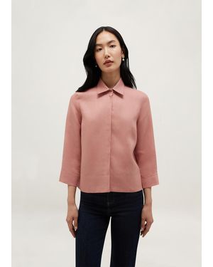 Hobbs Nita Linen Shirt - Red