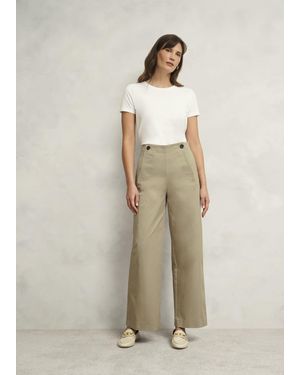 Hobbs Kimmi Crop Trousers - Natural