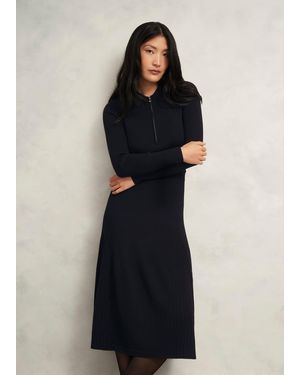 Hobbs Marta Knitted Dress - Blue
