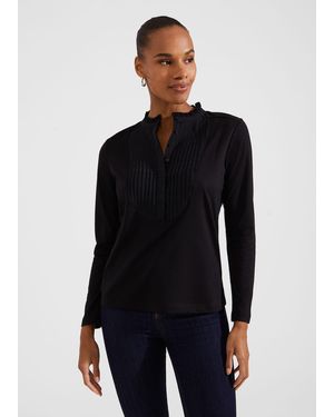 Hobbs Rae Pintuck Top - Blue