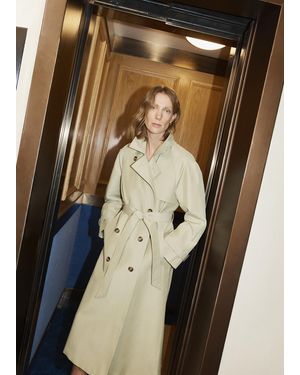 Hobbs Riley Sage Trench Coat - Natural