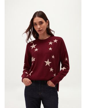 Hobbs Arnelle Star Jumper - Red