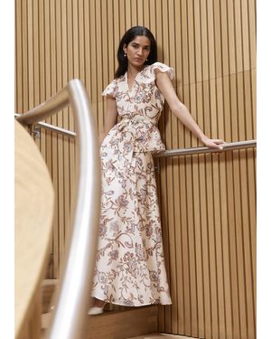 Hobbs Gabriella Paisley Top - Brown