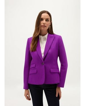 Hobbs Claire Wool Jacket - Purple