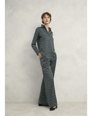 Hobbs Finwell Satin Trousers - Multicolour