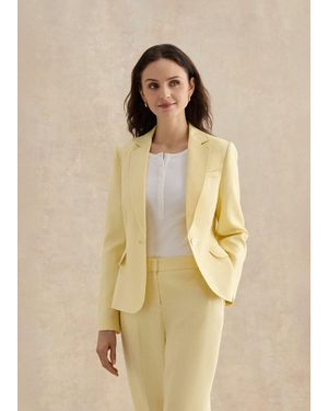 Hobbs Petite Adalee Linen Jacket - Natural