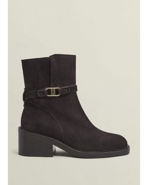 Hobbs Sydney Suede Ankle Boots - Black