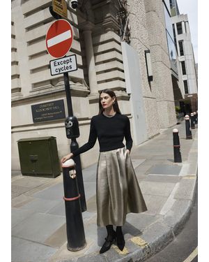 Hobbs Perronet Skirt - Grey