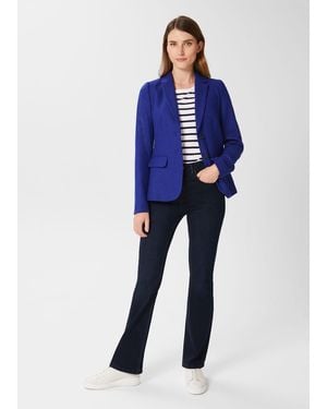 Hobbs Petite Jessica Wool Jacket - Blue