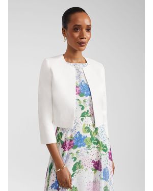 Hobbs Elize Textured Jacket - White