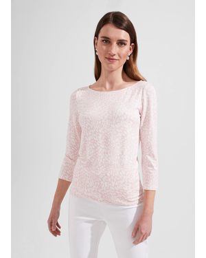 Hobbs Sonya Printed Top - White