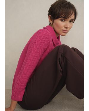Hobbs Camilla Cotton Jumper - Pink