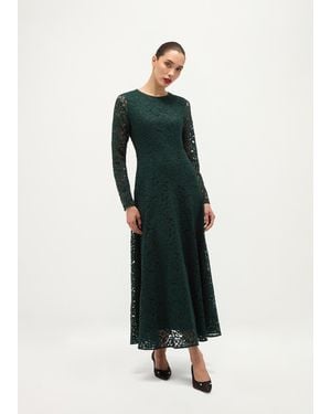 Hobbs Ashdown Lace Dress - Green