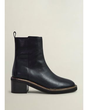 Hobbs Sienna Block Heel Boots - Black