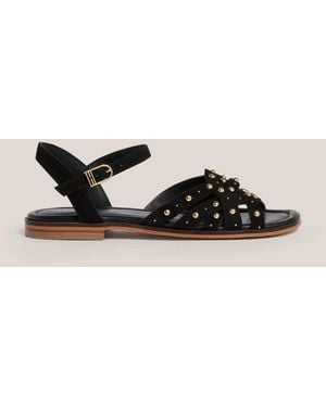Hobbs Emerson Suede Sandals - Black