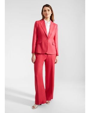 Hobbs Mirabel Linen Jacket - Red