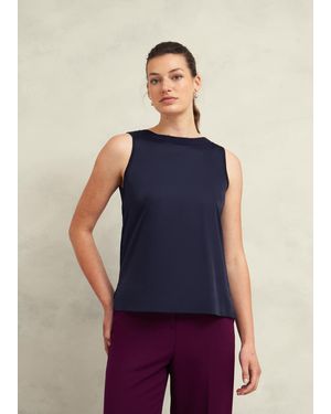 Hobbs Trina Knitted Top - Blue