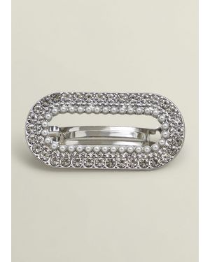Hobbs Cathy Jewelled Hair Clip - Grey