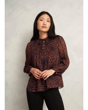 Hobbs Carolina Blouse - Brown