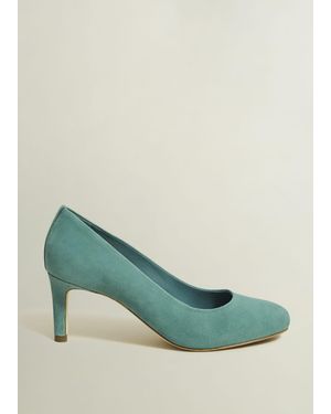 Hobbs Lizzie Suede Court Shoes - Green
