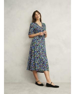 Hobbs Coralie Jersey Dress - Blue