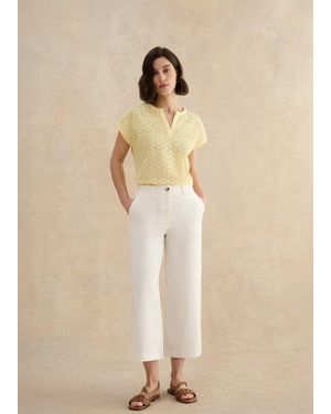 Hobbs Clemmie Wide Leg Trousers - Natural